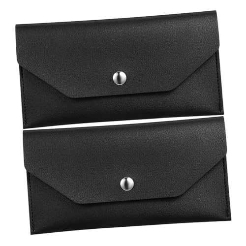 Gadpiparty 2 Stück Wiederverwendbare Cash Envelope Wallet aus Pu-Leder Schlankes Damen Portemonnaie mit Separaten Fächern zur Budgetplanung Praktisch und Reisetauglich für Spring Festival von Gadpiparty