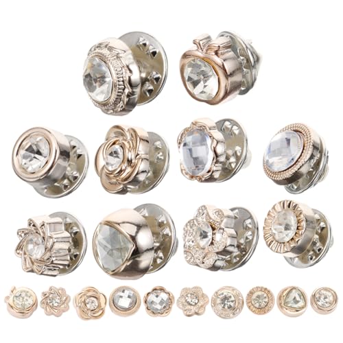 Gadpiparty 20 Stück Perlenbrosche Sicherheitsnadelschmuck für Frauen Schalclips für Damen Brosche mit künstlichen Perlen schicke Hemdklammern Broschen für Kleidung Hemdbrosche Legierung von Gadpiparty