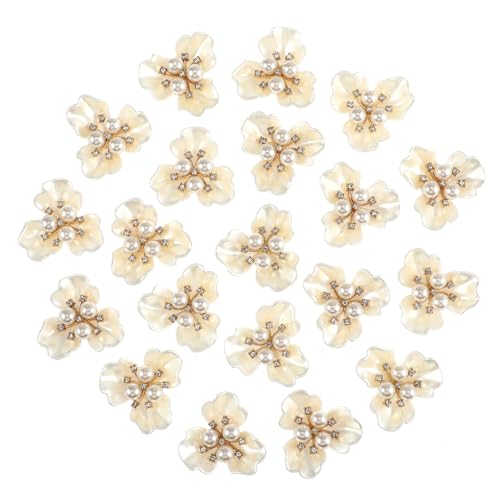 Gadpiparty 20 Stück Teiliges Eleganter Rosen Haaraccessoires Legiertem Material mit Künstlichen Perlen Formstabil und Langlebig Modischer Haarschmuck für Damen Diy Frisuren und Besondere von Gadpiparty