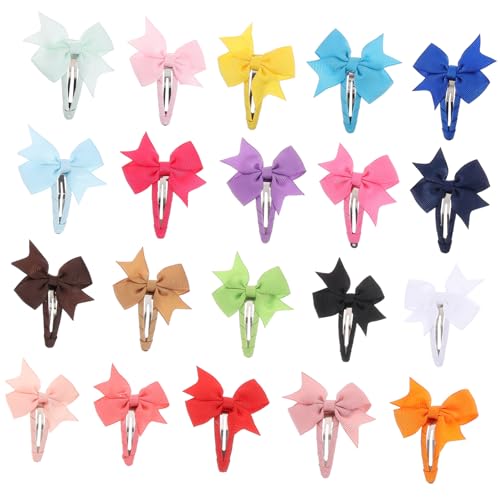 Gadpiparty 20stücke Süße Haarspangen Mit Schleife Für Mädchen Farbenfrohes Design Passend Zu Verschiedenen Frisuren Für Mädchen Gemischte Farben von Gadpiparty