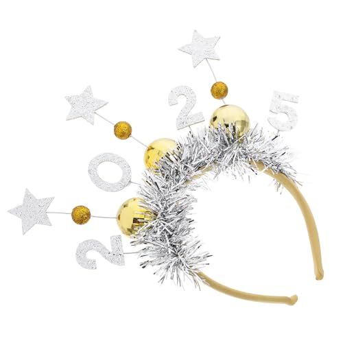 Gadpiparty Neujahr Stirnband Mit Glitzer Festliche Haaraccessoires Für Partys Komfortabler Und Sicherer Sitz Für Frauen Bei Silvester-feiern Und Fotorequisiten von Gadpiparty