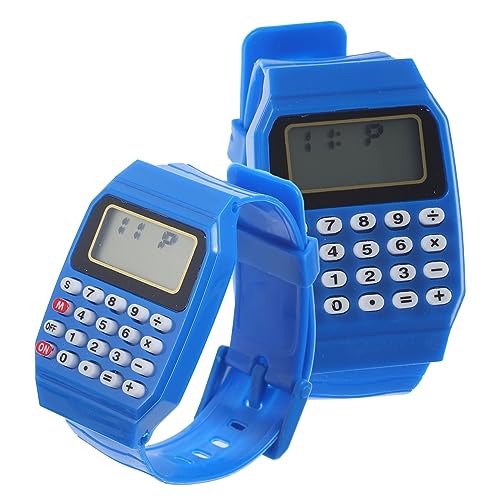 Gadpiparty 2St Kinder Digitaluhr Kinderuhren für Jungen im Alter von 8-10 Jahren Armbanduhr Kinder Kids Watch taschenrechner Herrenuhren Rechenuhr für Kinder Berechnung Uhr Handgelenk Fall von Gadpiparty