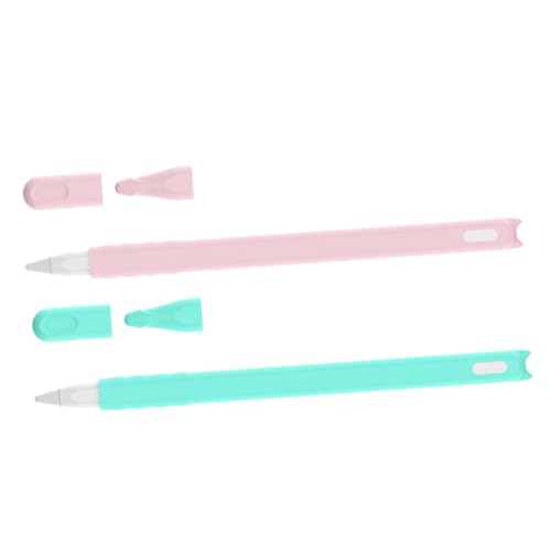 Gadpiparty 2St applepencil2 Federmäppchen Eingabestifthalter Stylus-Stiftkappe aus Silikon schutzkappen silikondeckel Set schreiblernbleistift Silikagel-Etui für Bleistift Karikatur Zubehör von Gadpiparty