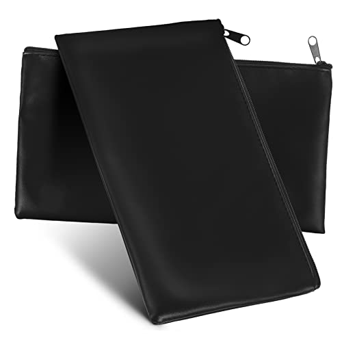 Gadpiparty Geldbeutel 2 Stück aus PU Leder mit Reißverschluss für Bargeld Schecks Quittungen Münzen Kosmetik Praktische Geldtasche für Unterwegs Einfaches Design und Langlebig von Gadpiparty