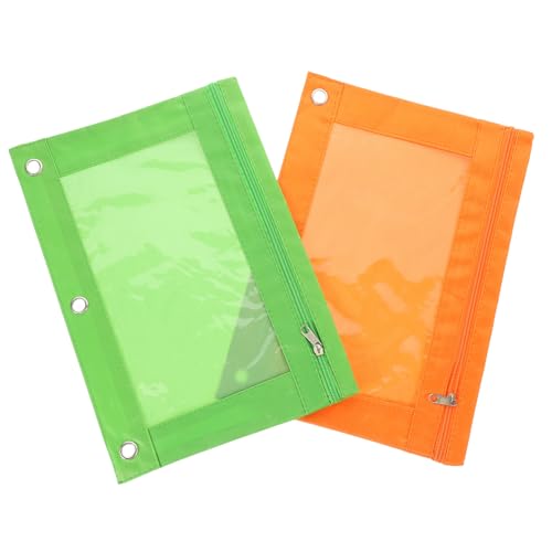 Gadpiparty 2Stücke Bleistiftbeutel mit Großer Kapazität Oxford Abnehmbar Organizer für Dokumente und Schreibwaren für Schule Leuchtendem von Gadpiparty