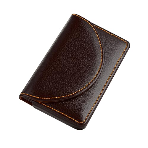 Gadpiparty 2stücke Pu Business Case Business Holder Namenshalter Tragbarer Halter Tragbarer Koffer Für Visitenkarten Kreditkarten Namenskarten Geschenkkarten Schwarz Und Kaffee von Gadpiparty