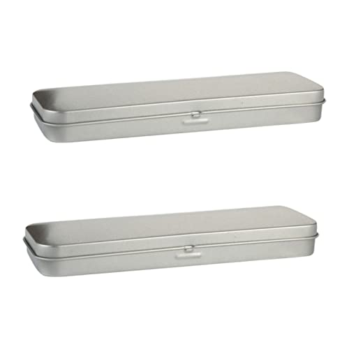 Gadpiparty 2stücke Federmäppchen Aus Weißblech Multifunktions-stifteköcher Für Haushalt Verschleißfester Stift Organizer Mit Deckel Für Schüler Und Täglichen Gebrauch von Gadpiparty