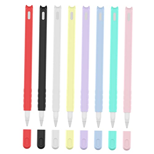 Gadpiparty 2st Applepencil2 Federmäppchen Schreiblernbleistift Silikagel-etui Für Bleistift Etui Kompatibel Für Pencil Zweite Generation Stift Kappe Karikatur von Gadpiparty