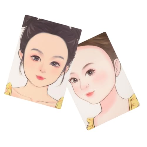 Gadpiparty 2stücke Gesichtsbemalungszubehör Wiederverwendbar Make-up-übungstafel Für Junge Mädchen Abwaschbarer Kunststoff Für Gesichtsbemalung von Gadpiparty