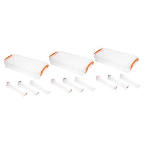 Gadpiparty 3 Sätze Aufbewahrungsbox Für Federmäppchen Bleistift Stapelbar Groß Aufbewahrungsbox Für Stifte Bürobedarf Federmäppchen Stiftebeutel Für Schreibwaren Zufällige Farbe 4 Stück * 3 von Gadpiparty