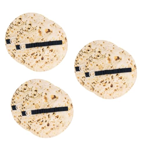 Gadpiparty 3 Sätze Burrito Bleistifttasche Tortilla-federmäppchen Stiftverpackungs-Organizer Etui Groß Fall Klein Leinen Tortilla-stifthalter Segeltuch 2 Stücke * 3 von Gadpiparty
