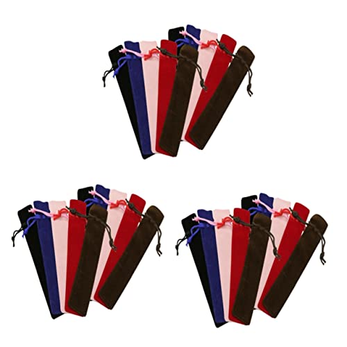 Gadpiparty 3 Sätze Teiliges Aus Modischen Stifttaschen Vielseitige Federmäppchen Schwarz Rot Braun Blau Für Schulsachen Kosmetik Und 10 Stück * 3 von Gadpiparty