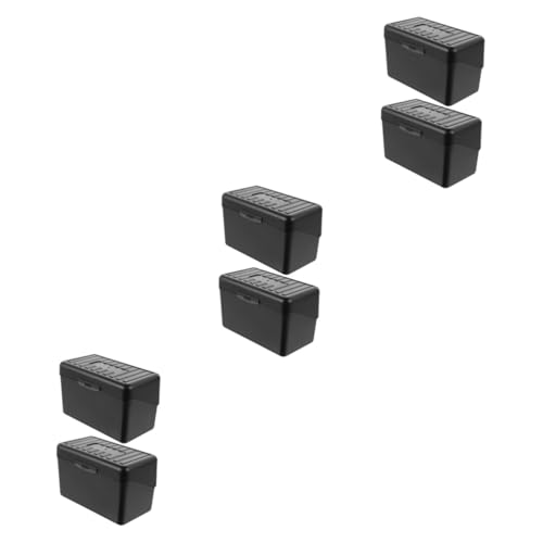 Gadpiparty 3 Sätze Visitenkartenspeicherbox Visitenkarteninhaber Fall Karteikarten-Organizer Für Kartenhülle Kartenetui Aus Plastik Bequemer Kartenhalter Pp Black 2 Stücke * 3 von Gadpiparty