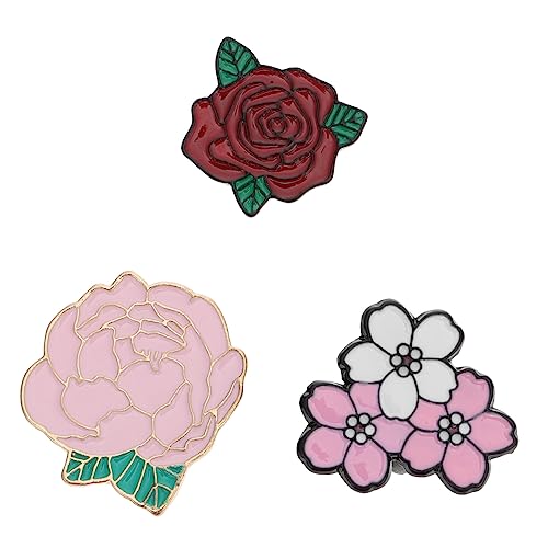 Gadpiparty 3stücke Teiliges Blumen-broschen Für Kleidung Pastoral Mode Abzeichen Für Schals Kleider Taschen Handgefertigte Stilvolle Anstecknadeln Für Frauen Für Partys Und Hochzeiten von Gadpiparty
