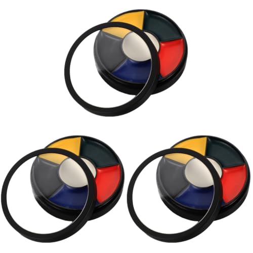 Gadpiparty 3 Stück Farben Körperfarbe für Halloween Cosplay Wasserbasiertes Sicheres Pigment für Gesicht und Körper Leicht Abwaschbar Geruchsneutral für Spezialeffekte und Kostüme von Gadpiparty