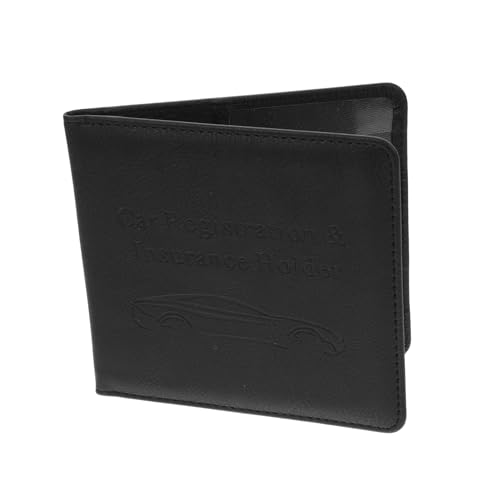 Gadpiparty 3 Stück Führerscheinschutz Schützend Lizenz Für Anmeldung Autokartenhalter Abdeckung Registrierungskarteninhaber Kfz-versicherungs- Und Zulassungskarteninhaber Schwarz Leder von Gadpiparty