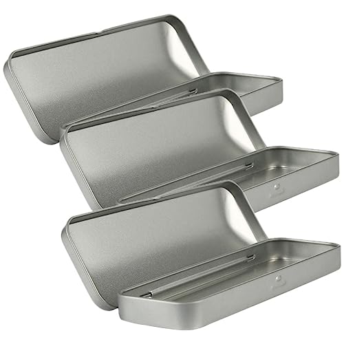 Gadpiparty 3 Stück Klappbare Stiftebox Metall Multifunktionale Federmäppchen für Schüler Studenten und Büro für Stifte Bleistifte und Schreibwaren von Gadpiparty