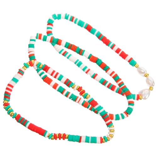 Gadpiparty 3 Stück Teiliges Armband Bunten Perlen für Frauen und Mädchen Weihnachtsgeschenk für Partys und Besondere Anlässe Modischer Schmuck für Handgelenke von Gadpiparty