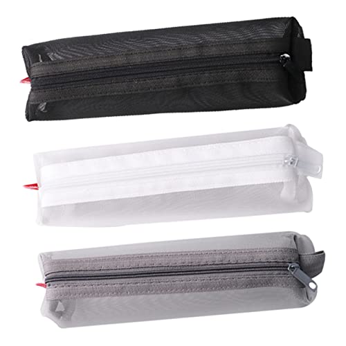 Gadpiparty 3 Stück Teiliges Federmäppchen Transparente Aufbewahrungstaschen mit Reißverschluss Vielseitige Stifte Organizer für Schule Büro und Reisen Große Kapazität Leicht Gadpiparty 3 Stück Teiliges Federmäppchen Transparente Aufbewahrungstaschen mit Reißverschluss Vielseitige Stifte Organizer für Schule Büro und Reisen Große Kapazität Leicht von Gadpiparty