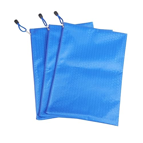 Gadpiparty 3 Stück Teiliges Reißverschluss Dateitaschen aus Strapazierfähigem Stoff für Zeichnungen und Reisebedarf Passend für Zahnbürste Handtuch Zufällige Farbe von Gadpiparty