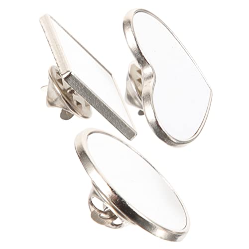 Gadpiparty 3 Stück Teiliges Thermotransfer Druck Leere Brosche für Diy Kleidung und Taschen Hochwertige Anstecknadeln Langlebig und Praktisch für Kreative Designs von Gadpiparty