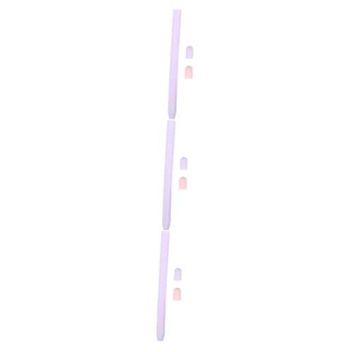 Gadpiparty 3St Etui stifteschale stifttaschenlampe stylofon stifthalter Stift Halter Kugelschreiber Halterung Stift Hülle Gummi Kapazitiver Stift Mäppchen Schutzhülle Kieselgel Violett von Gadpiparty