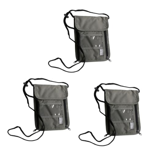 Gadpiparty 3St Kreditinhaber Multifunktion Handtasche Kreditkartenclip Brieftasche für Reisepass Geldbörsen Kredit Brieftasche Handytasche wasserdicht Passinhaber transparentes Blatt Reisen von Gadpiparty