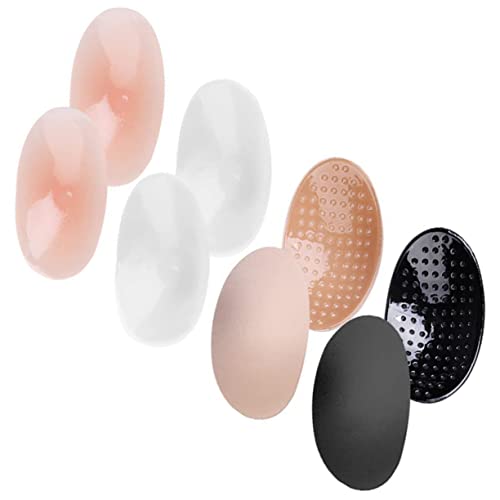 Gadpiparty 4 Paare Silikon Schulterpolster Antirutsch Schulterkissen Unsichtbare Enhancer für Damen Komfortable Schulterpads Formen und Verstärken für Party Alltag und Besondere Anlässe von Gadpiparty