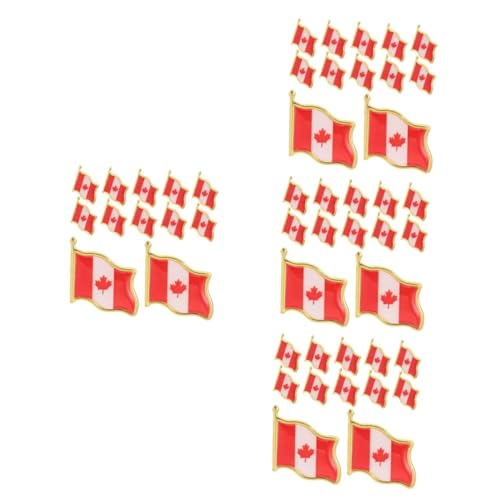 Gadpiparty 4 Sätze Fahnenbrosche Patch Stifte Ahornblatt-abzeichen Damit Nicht Oh Männer Reversnadel Anstecknadel Aus Metall Anstecknadeln Kanada-stift Eisen Rot 25 Stück * 4 von Gadpiparty