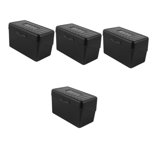 Gadpiparty 4 Stück Geschäftskartenhalter Visitenkartenhalter Daten Männer Kreditkarteninhaber schlank Bequemer Kartenhalter praktisches Kartenetui Geschäftsstand Abs Black von Gadpiparty