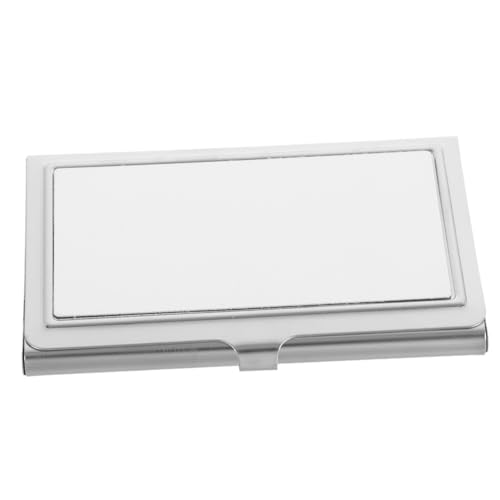 Gadpiparty 4 Stück Metal Sublimation Business Card Holder Hitzebeständige Metall-visitenkartenbox für Büro und Reisen Robuste Leicht zu Reinigende Aufbewahrungstasche für Kreative von Gadpiparty
