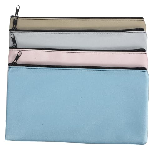 Gadpiparty 4 Stück Quittungsaufbewahrungstaschenhalter Geldbeutel Geldscheinhalter Beutel Kleiner Reißverschluss Vielseitige Geldbörse Bargeldtaschen Geldbeutel Reißverschlüsse von Gadpiparty