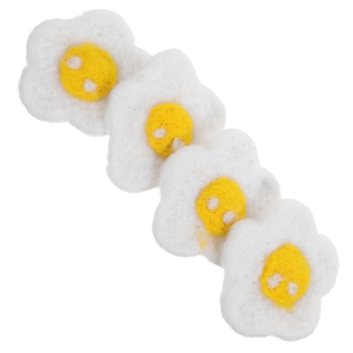 Gadpiparty 4 Stück Teiliges Filz Haarclip Zubehör Niedliche Diy Haarnadeln im Eier Design für Kreative Bastelprojekte für Bastelliebhaber von Gadpiparty