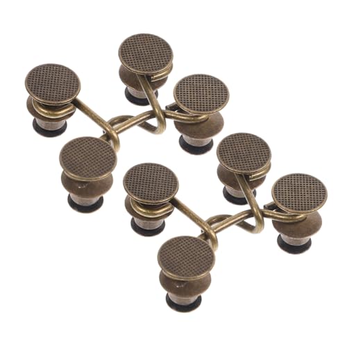 Gadpiparty 4 Stück Verstellbare Taillenknöpfe Teiliges Wiederverwendbar ohne Nähen Hosenbund Verkleinerer für Lockere Jeans Einfach Anzubringen Geeignet für Damen Herren und Jugendliche von Gadpiparty