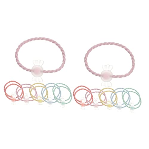 Gadpiparty 40 Stk Haargummi einfädeln Haargummis süßer Halter Haarbänder haarschmuck Haarband für Mädchen elastisches Haarband Süssigkeit Pferdeschwanz Armbandhalter Haarseil Kleine Gummiband von Gadpiparty