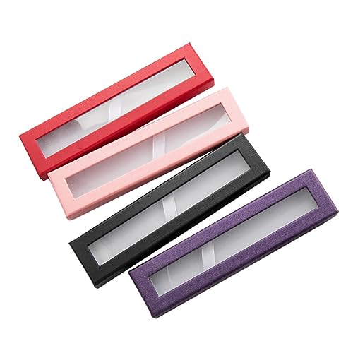 Gadpiparty 4stücke Pack Papier Stift Verpackungsbox Leere Box Mit Dekorativem Fenster Für Stifte Aufbewahrungsbox Für Home Office von Gadpiparty