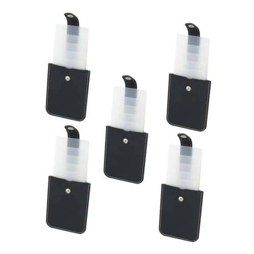 Gadpiparty 5stücke Karten Organizer Ausziehbar Mit Mehreren Fächern Aus Pu-Material Tragbar Für Karten Und Ausweise Sicher Und Leicht Zugänglich Für Täglichen Gebrauch von Gadpiparty