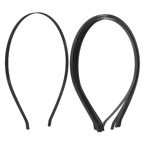 Gadpiparty 50 Stück Stirnbandzubehör Schlichte Haarreifen Zum Basteln Zubehör Für Die Herstellung Von Haarreifen Haarband Handgefertigte Dünn Clips Schwarz Rostfreier Stahl von Gadpiparty