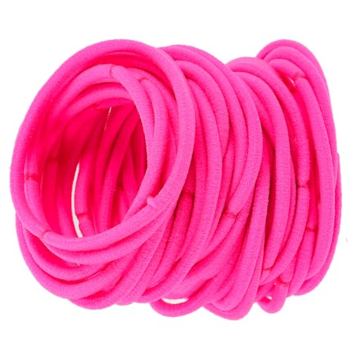 Gadpiparty 50stücke Nylon-haargummis Hoher Elastizität Pferdeschwanzhalter Haargummis Für Erwachsene Und Junge Mädchen Fluoreszierendes von Gadpiparty