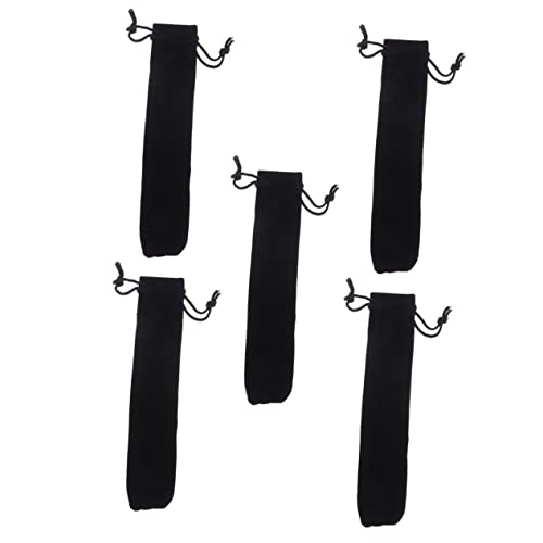 Gadpiparty 5Stücke String Stift aus Schwarzem Kordelzug Stiftbeutel für Stifte und Kugelschreiber Praktische Stiftverpackung für Schule und Eleganter und Einfacher von Gadpiparty