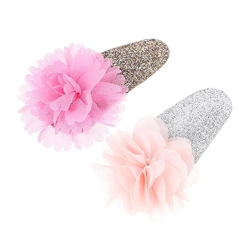 Gadpiparty 6 kinder haarspangen haarspange kinder geschirr kindergeburtstag haarspangen set Perlenhaarspangen rosa Haarspange Haarklammer Flamingo-Haarspange Haarnadel Haarring Baby von Gadpiparty