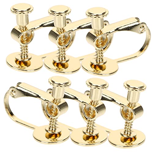 Gadpiparty 6 Stück Clip Ohrring Adapter U Förmige Ohrclips Ohrloch Einfache Anbringung Vielseitige Ohrring Zubehör für Damen Schmuck Diy Ohrclips von Gadpiparty