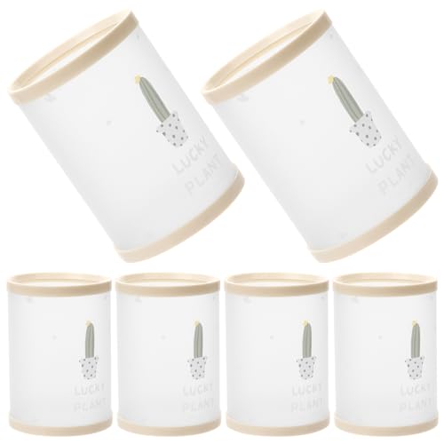 Gadpiparty 6 Stück Stift Halter Schreibwaren aufbewahrungsdose Storage Boxes aubewahrungsbox stifteschale stifte aufbewahrung Container Desktop-Stifthalter Etui Bleistiftbehälter Plastik von Gadpiparty
