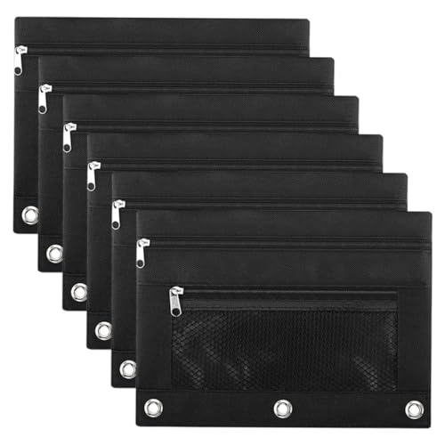 Gadpiparty 6 Stück Teiliges Bleistiftetui Oxford Wasserdichtes Abnehmbares Design Praktische Aufbewahrung für Schule Büro und Reisen für Dokumente und Schreibwaren von Gadpiparty