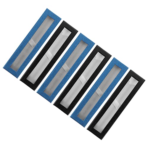Gadpiparty 6stücke Teiliges Mit Transparentem Fenster Für Stifte Hochwertige Geschenkverpackung Für Kugelschreiber Und Füllfederhalter Robuste Papierboxen in Schwarz Und Blau von Gadpiparty