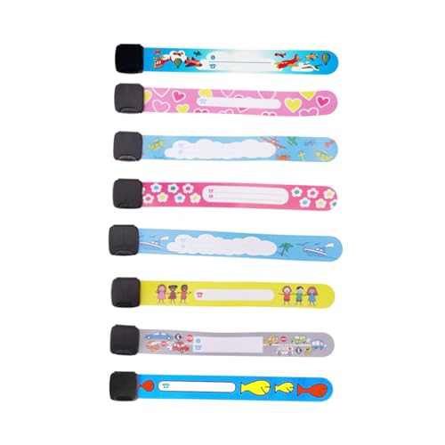 Gadpiparty 8 Stück PVC Anti Verlust Armband für Kinder Einstellbar Wiederverwendbar mit Platz für Persönliche Informationen für Outdoor Aktivitäten und Schulwanderungen Gadpiparty 8 Stück PVC Anti Verlust Armband für Kinder Einstellbar Wiederverwendbar mit Platz für Persönliche Informationen für Outdoor Aktivitäten und Schulwanderungen von Gadpiparty