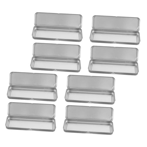 Gadpiparty 8 Stück Leere Stiftebox mit Klappbarem Deckel für Aufbewahrung von Schreibwaren Make Up und Schmuckzubehör für Schule und Büro von Gadpiparty