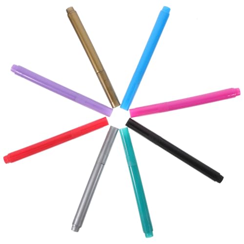 Gadpiparty 8 Stück Teiliges Markier Stifte für Weingläser Wiederverwendbare Abwaschbare Metallic Farben für Kreative Partymarkierungen für Künstler und Veranstaltungen von Gadpiparty