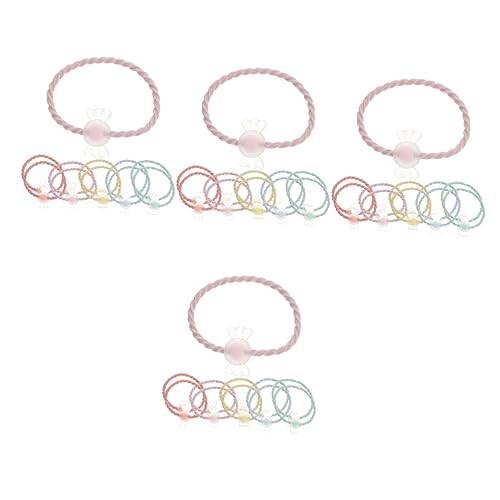 Gadpiparty 80 Stk Haargummi Einfädeln Haargummis Aus Bändern Geflochtene Pferdeschwanzhalter Haargummis Für Kleine Mädchen Süßes Haarseil Haargummis Zum Duschen Haarband Baby Armband Mode von Gadpiparty