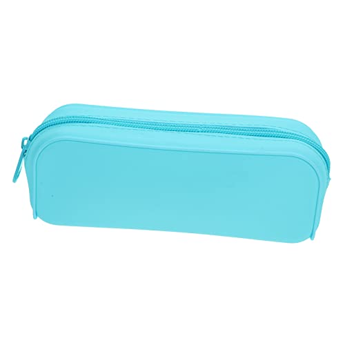 Gadpiparty Aesthetic Pencil Pouch Aus Silikon Großer Praktischer Federmäppchen Für Mädchen Himmelblau Zur Aufbewahrung Von Stiften Linealen Und Notizen Pencil Case Für Schule Und Büro von Gadpiparty